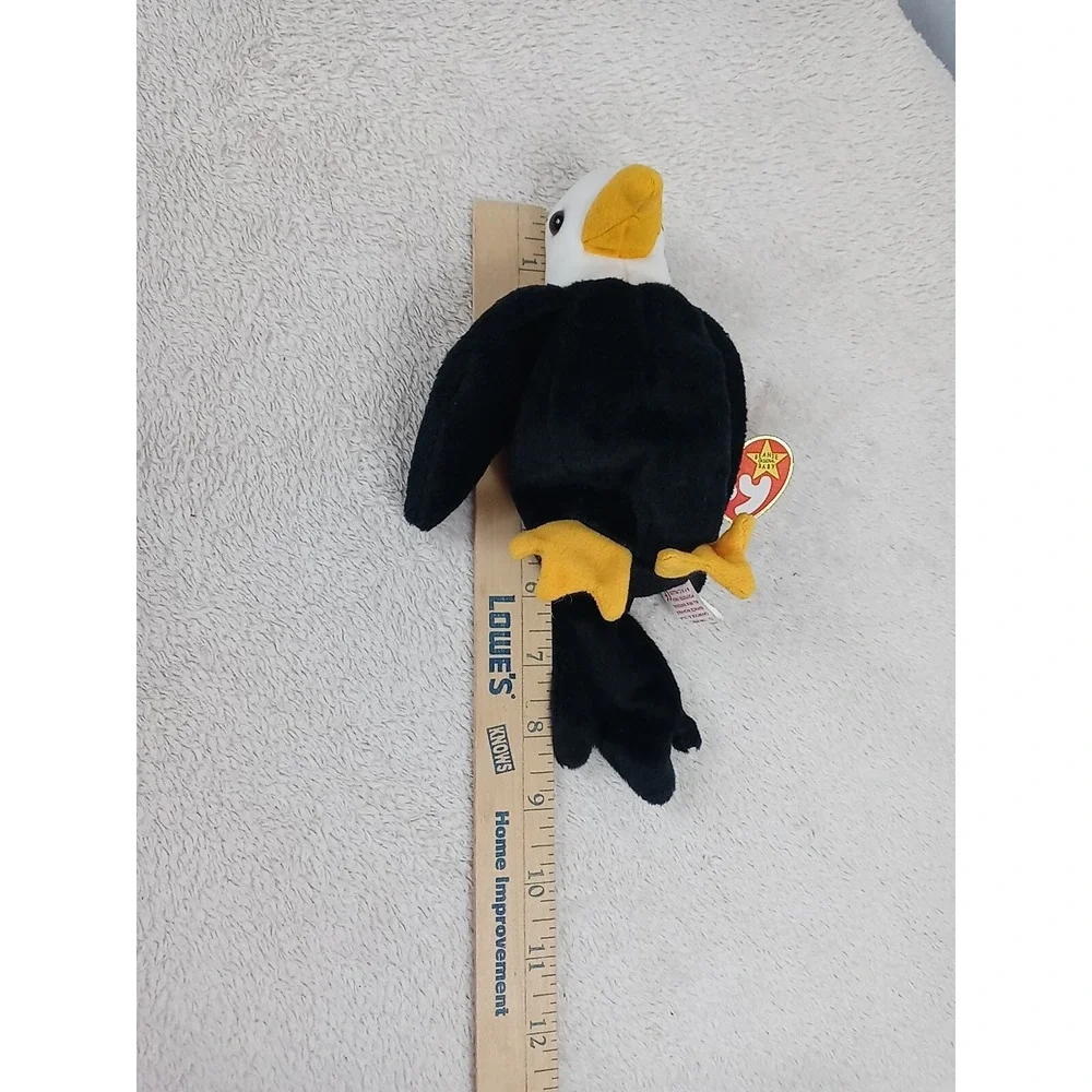 VTG Ty Beanie Baby BALDY The Eagle 1996 Retired Bald Eagle Bean Bag Plush Animal